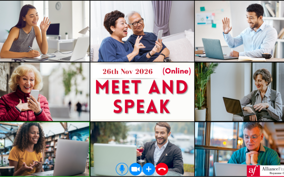 Practise your French in our free “Meet and Speak” event 26/11/26